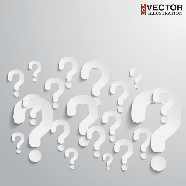 背景与许多随机问号图片下载