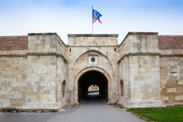 塞尔维亚贝尔格莱德古老的卡里梅格丹城堡中世纪公园图片下载