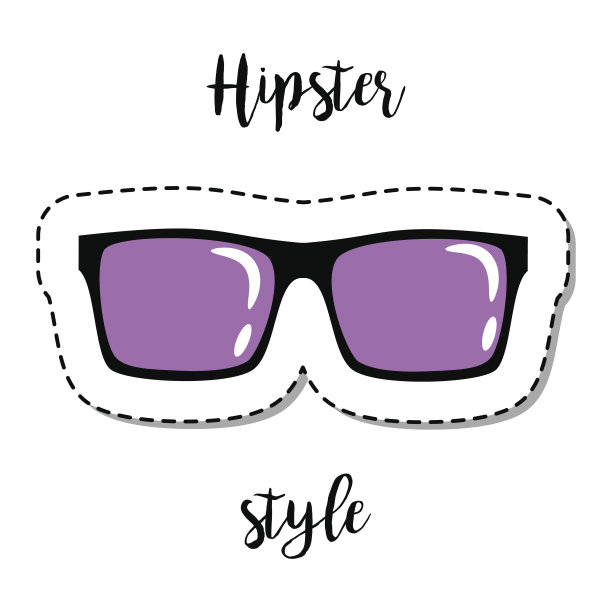 时尚贴片元素时髦的太阳镜图片下载