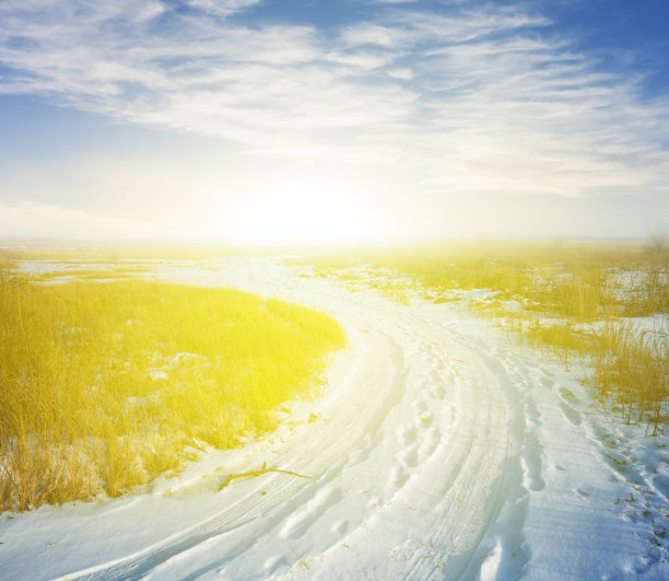 冬天的草原图片下载