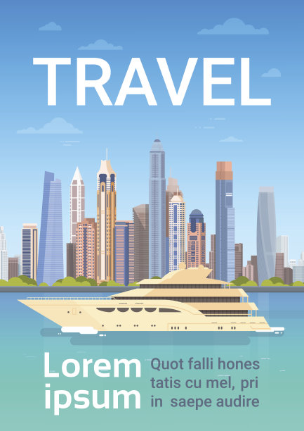 城市摩天大楼景观背景图片下载