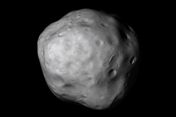 黑色的普通小行星。图片下载