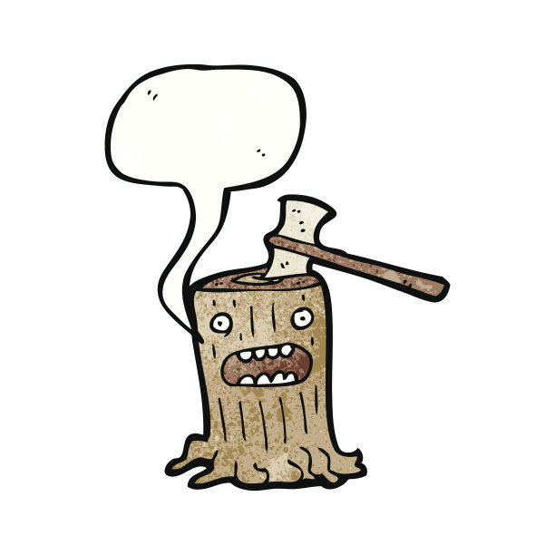 卡通树桩图片下载