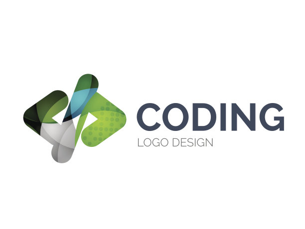 代码图标图标设计的彩色块图片下载