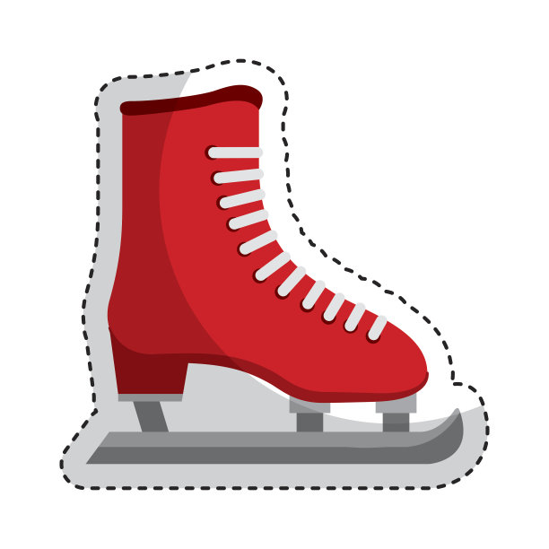 溜冰孤立图标图片下载