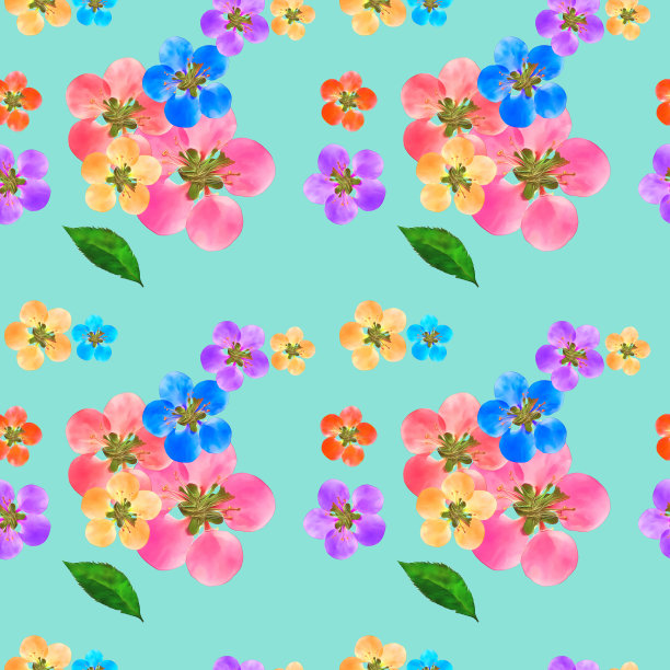 贴梗海棠,苹果贴梗海棠。花型纹理无缝。花背景，照片拼贴图片下载