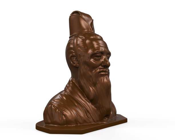 孔子铜像图片下载