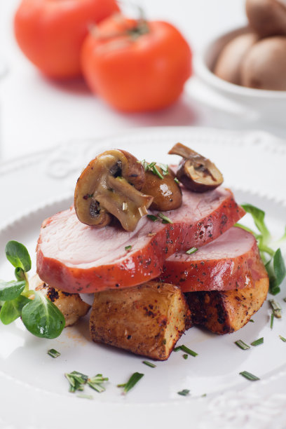 烘烤圣诞火腿图片下载