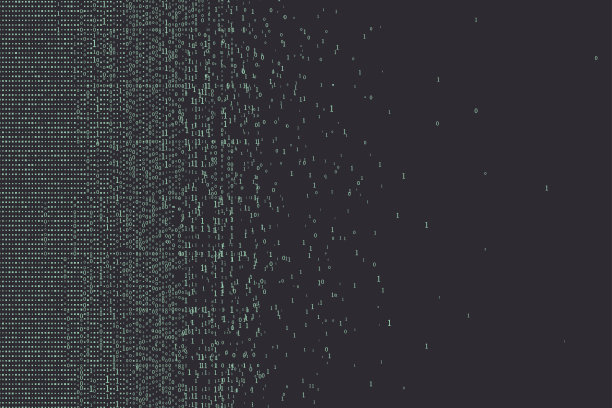 由二进制数组成的一种抽象背景。图片下载