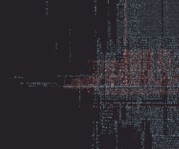 由二进制数组成的一种抽象背景。素材图片