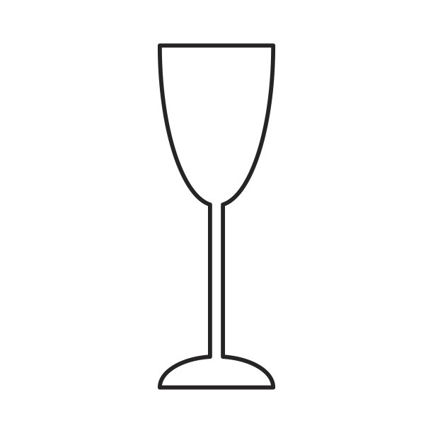 孤立的红酒杯图标图片下载