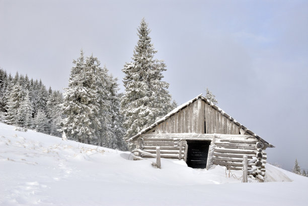 山上的木屋图片下载