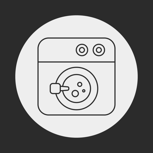 洗衣机线条图标图片下载