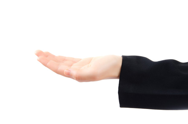 女商人给孤立的白色背景。图片下载