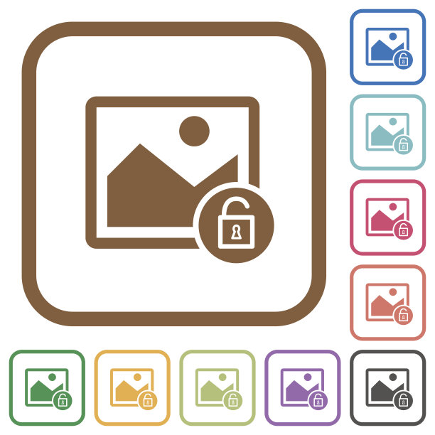 解锁图像简单图标图片下载