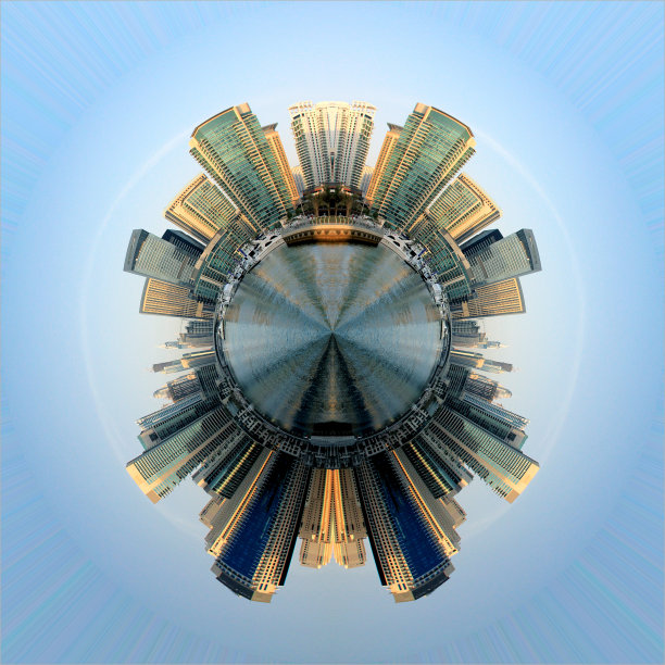 迪拜码头环绕图片下载