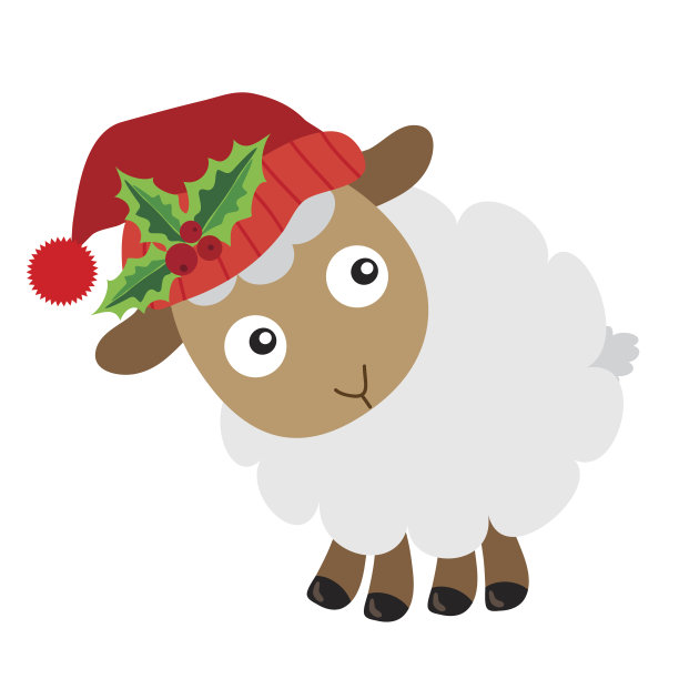 可爱羊矢量图图片下载