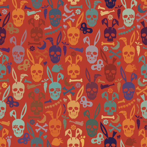 兔子头骨壁纸图片下载