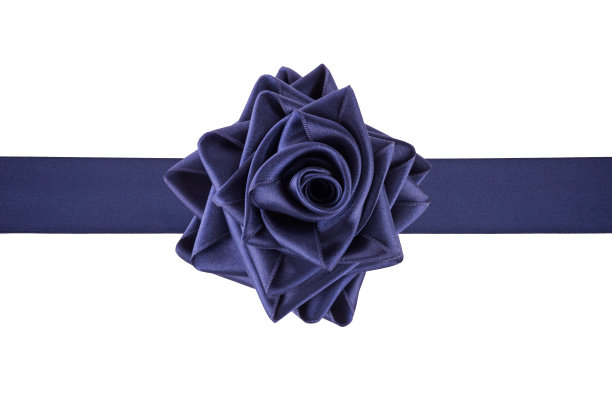 丝带系成玫瑰图片下载