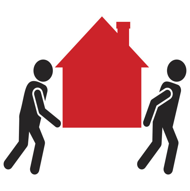 人物和房子，搬家的人图片下载