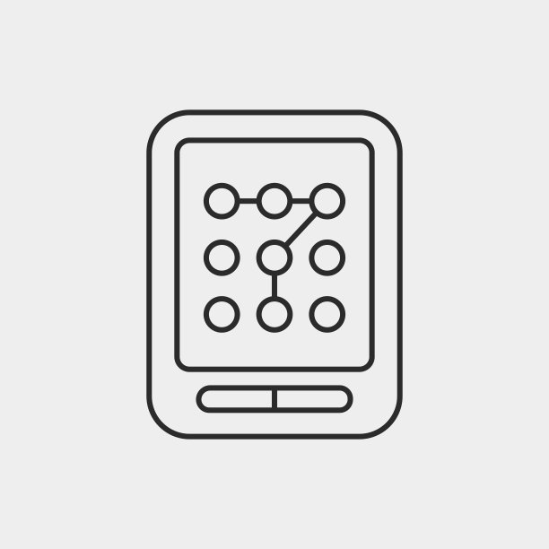 手机线条图标图片下载