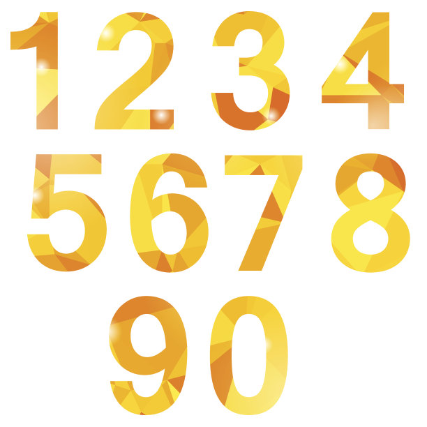 橙色的多边形数量图片下载