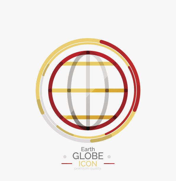 世界地球仪图标邮票图片下载