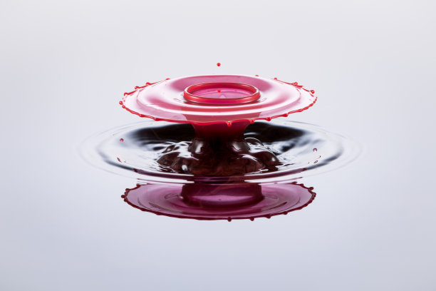 wassertropfen下降,反射图片下载