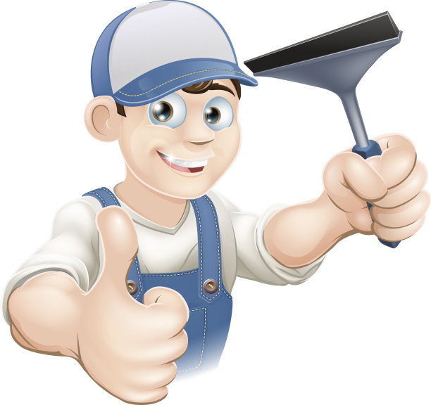 大拇指朝上擦窗器图片下载