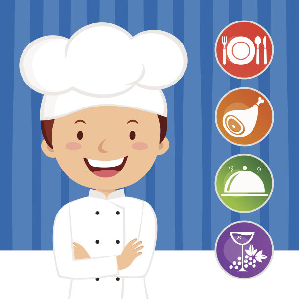 年轻厨师烹饪图标图片下载
