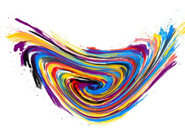 手工制作的水彩质地颜色各异，色彩丰富。抽象背景的时尚设计上的白色背景。背景纸特写。图片下载