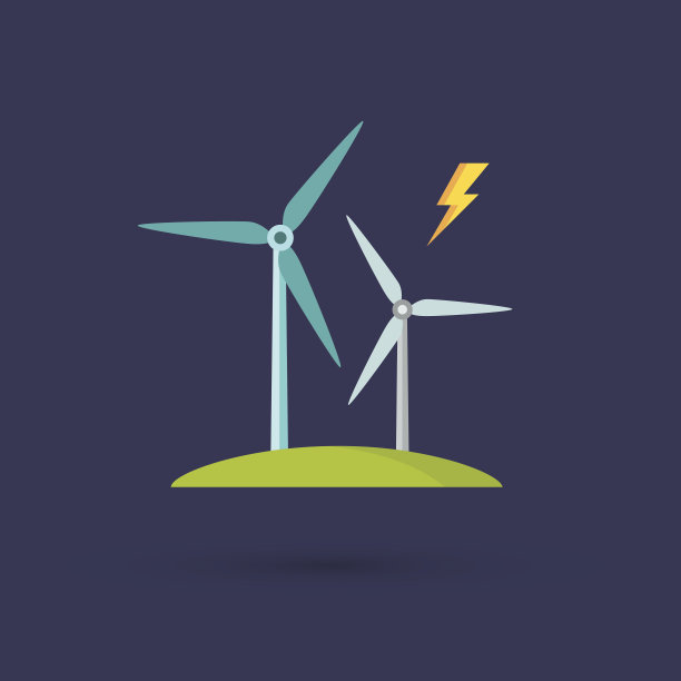 用于发电的风车图片下载