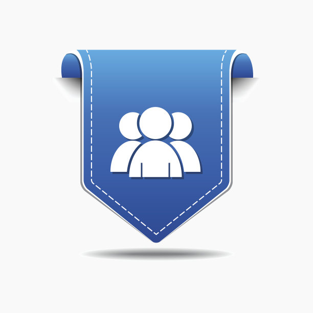 用户蓝色矢量图标设计图片下载