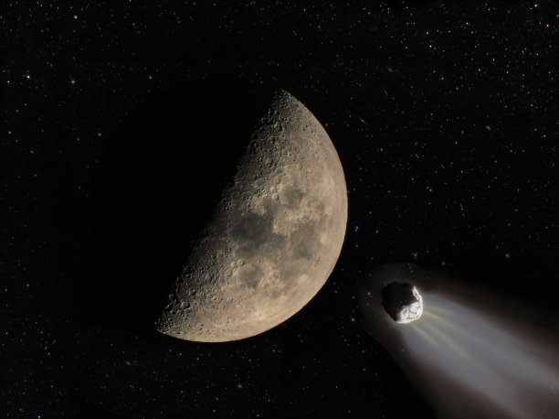 月亮的光辉被放大了好几倍图片下载