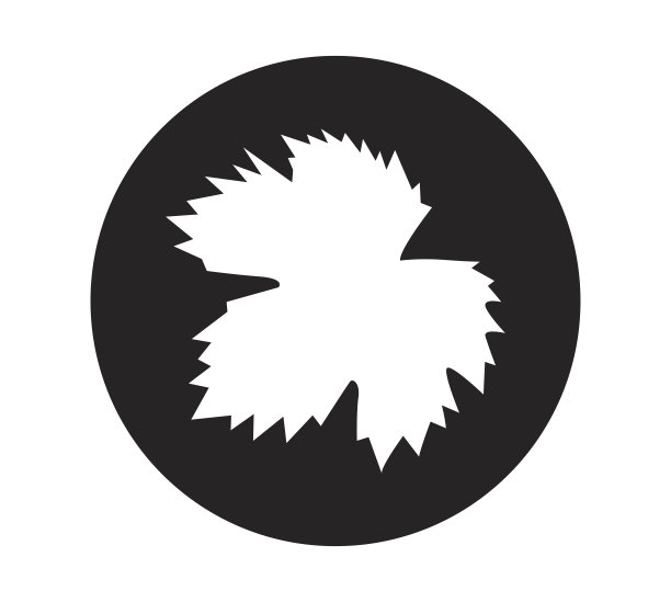 葡萄叶子图标设计图片下载