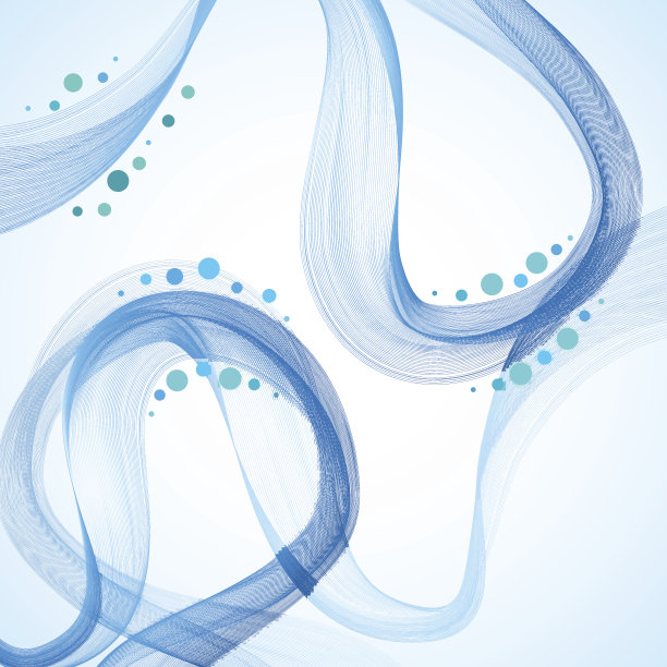 抽象的蓝色波浪图片下载