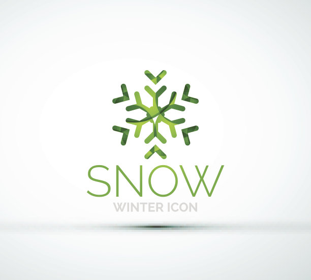 圣诞雪花图标设计图片下载