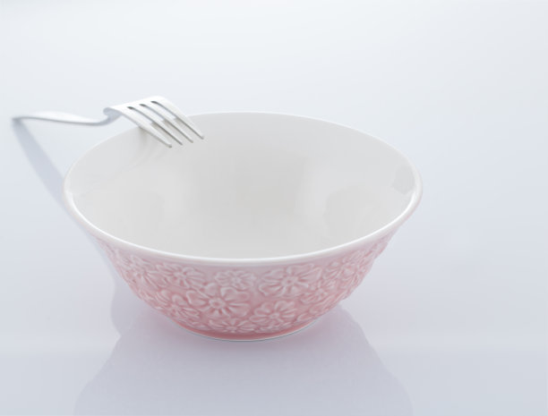 粉色图案的碗图片下载
