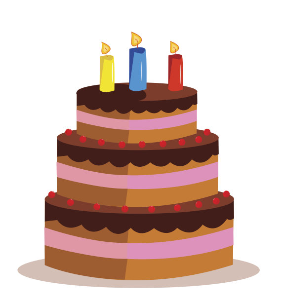 生日节日的甜蛋糕图片下载