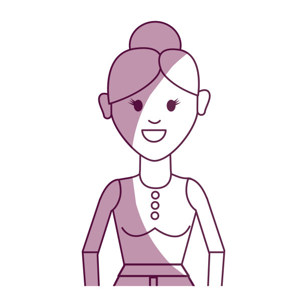 留着发型，穿着休闲装的老太太图片下载