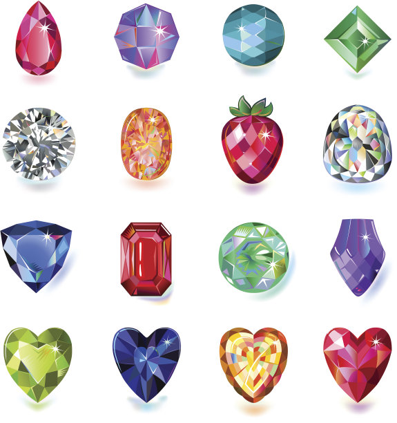 彩色宝石图片下载