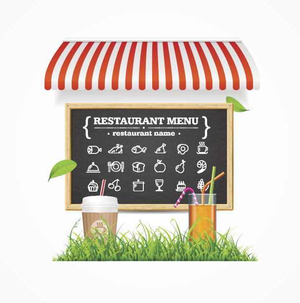 餐厅菜单的概念。向量图片下载