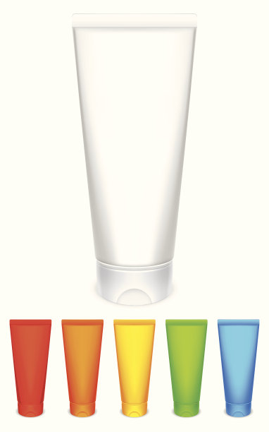 彩色奶油管。图片下载