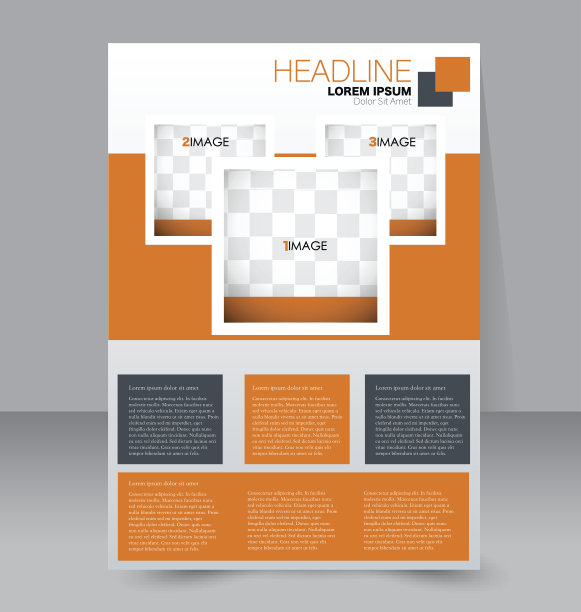 摘要传单设计背景。手册模板。图片下载