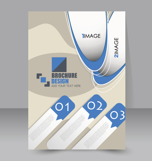 摘要传单设计背景。手册模板。图片下载