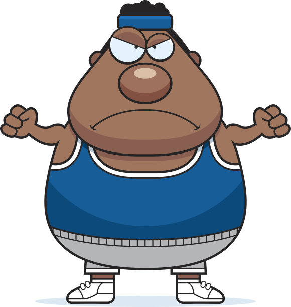 愤怒的卡通健身房图片下载