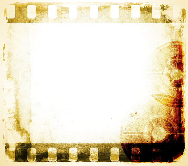 垃圾色胶片带框。图片下载