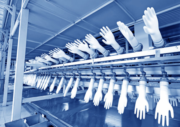 丙烯腈-丁二烯手套生产线在一家工厂，也没有图片下载