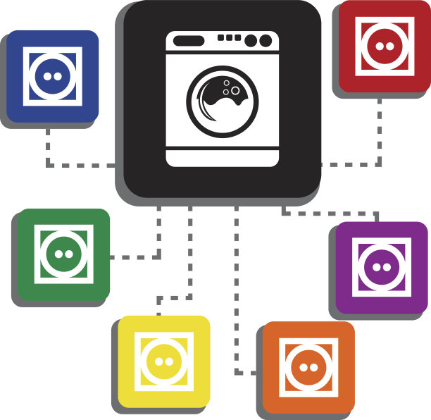 正常干燥-中热国际洗衣指示单一图标图片下载