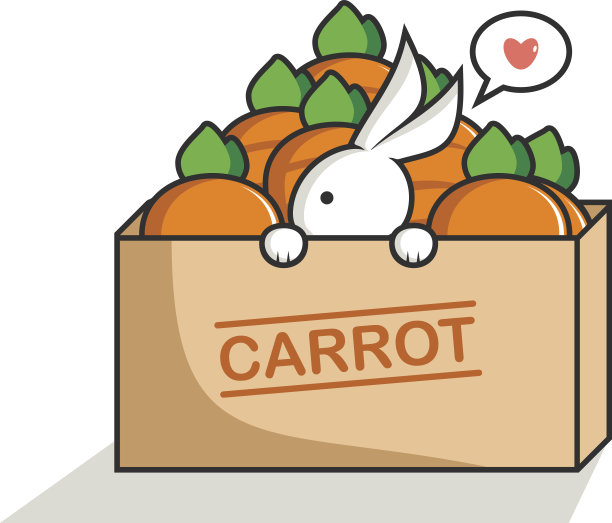 兔子喜欢胡萝卜图片下载
